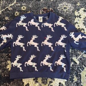 Queen of Sparkles Reindeer sweatshirt size M